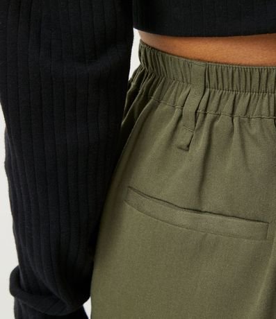 Pantalón Jogger en Liocel con Cinturón de Encaje y Bolsillos Cargo 6