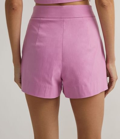 Short en Bengaline con Cremallera Tratorado en la Lateral 2