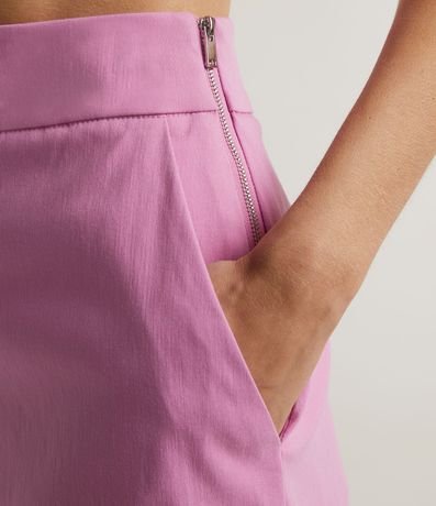 Short en Bengaline con Cremallera Tratorado en la Lateral 3