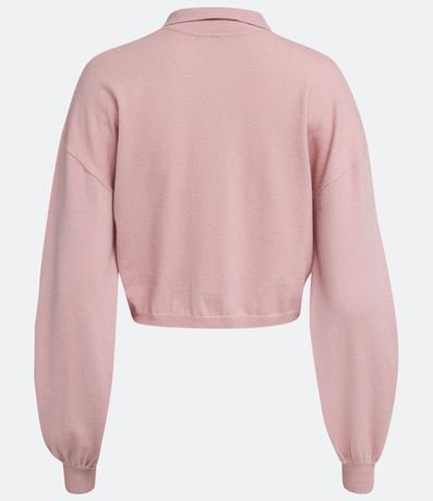 Cardigan de Punto con Bolsillo y Manga Abullonada 7