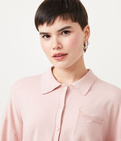 Cardigan de Punto con Bolsillo y Manga Abullonada 4