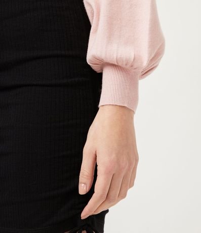 Cardigan de Punto con Bolsillo y Manga Abullonada 5