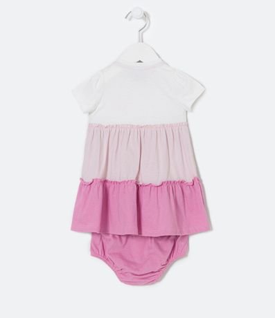 Vestido Marias Infantil con Lazo y Bombacha - Tam 0 a 18 meses 2