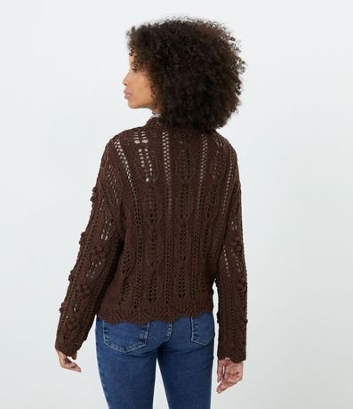 Suéter en Tejido de Punto con Detalles de Lunares 3