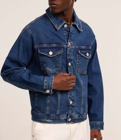 Campera Trucker en Jeans con Bolsillos 6