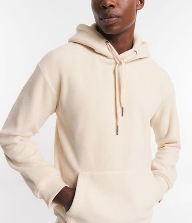 Buzo Cerrado en Fleece con Capucha y Bolsillo Canguro 6