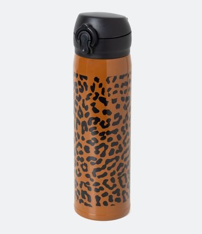Botella Térmica en Metal con Estampado Animal Print Jaguar Capacidad 450ml 1
