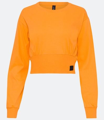 Blusa en Algodón con Manga Larga y Ribana en la Barra 5