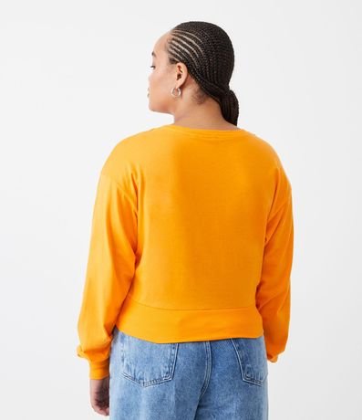 Blusa en Algodón con Manga Larga y Ribana en la Barra 3