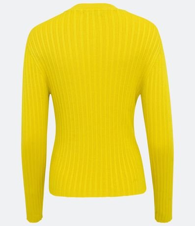 Blusa de Punto con Cuello V y Texturizada 6