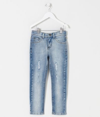 Pantalón Infantil en Jeans con Desgastes - Talle 5 a 14 años 1