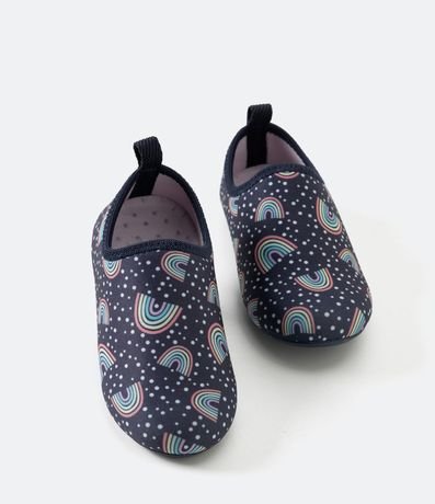 Zapatilla Infantil Calce Fácil con Estampado de Arcoiris 2