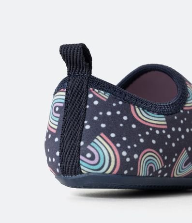 Zapatilla Infantil Calce Fácil con Estampado de Arcoiris 3
