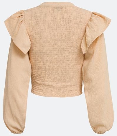 Blusa con Volados en los Hombros y Manga Abullonada 6