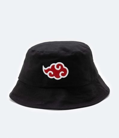 Sombrero Infantil Bucket con Bordado Nubles Akatsuki Naruto - Talle U 2