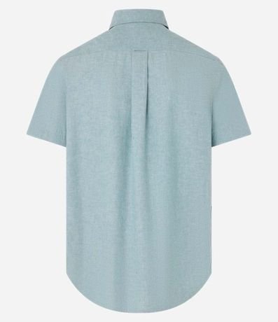 Camisa Manga Corta en Lino con Bolsillo 6