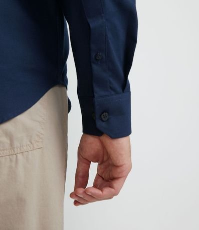 Camisa Slim en Oxford Manga Larga 4