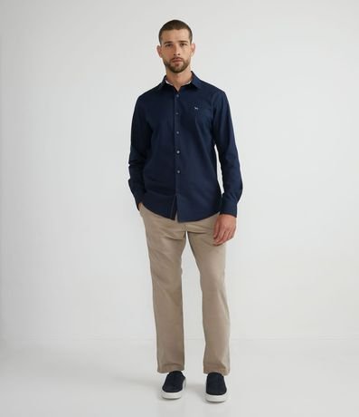 Camisa Slim en Oxford Manga Larga 5