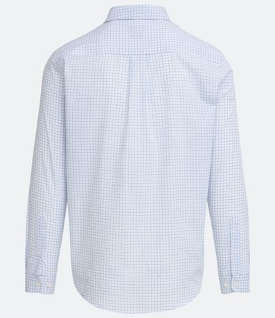 Camisa Comfort Manga Larga con Estampado de Cuadros Grid 7