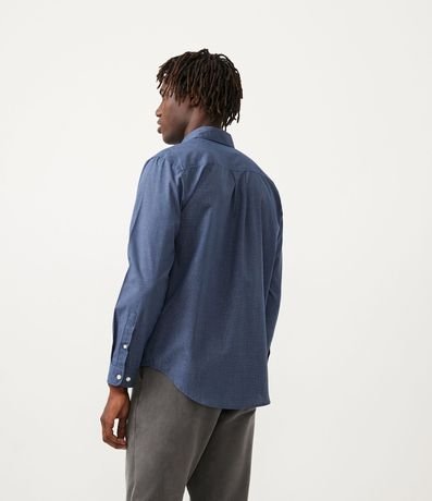 Camisa Comfort en Algodón de Cuadros con Manga Larga 3
