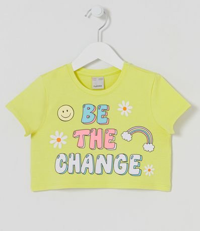 Blusa Infantil con Estampado Be The Change - Talle 5 a 14 años 1