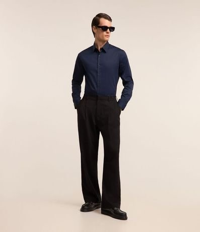 Camisa Social Slim en Tricolina Manga Larga 3