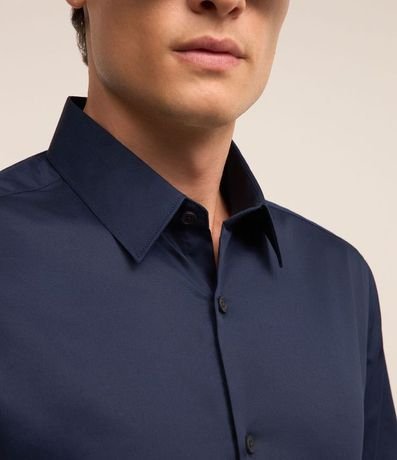 Camisa Social Slim en Tricolina Manga Larga 5