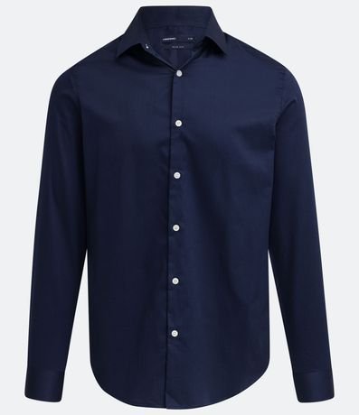 Camisa Social Slim en Tricolina Manga Larga 6