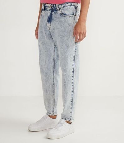 Pantalón Slim Standart en Jeans con Efecto Jaspeado 1