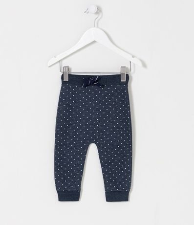 Pantalón Infantil en Algodón con Estampado de Lunares - Talle 0 a 18 meses 1