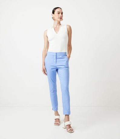 Pantalón Sastrería con Bolsillos Detanteros Sin Estampa