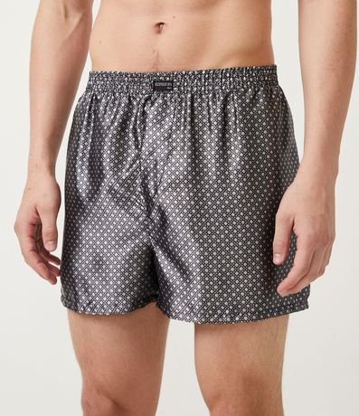 Calzoncillo Boxer de Tela con Estampado Estilo Corbata