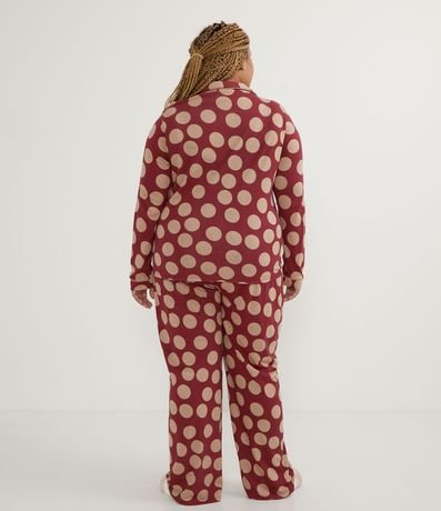Pijama Americano en Viscosa con Estampado Lunares Curve & Plus Size 2