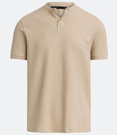 Camisa Polo Slim en Piquet Texturizado con Cuello Polo 5