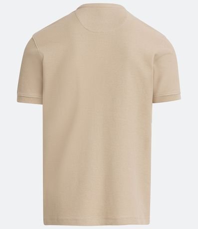 Camisa Polo Slim en Piquet Texturizado con Cuello Polo 6