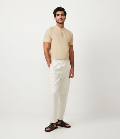 Camisa Polo Slim en Piquet Texturizado con Cuello Polo 2