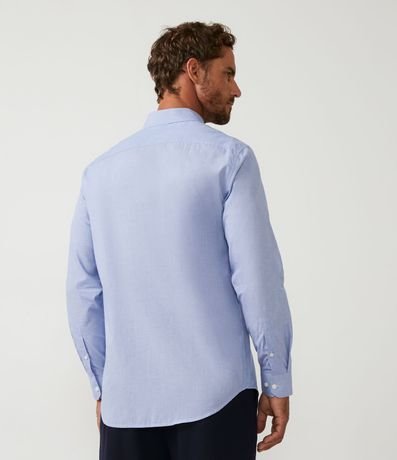Camisa Classic Confort Fit Manga Larga Fil a Fil 3