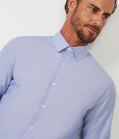 Camisa Classic Confort Fit Manga Larga Fil a Fil 4