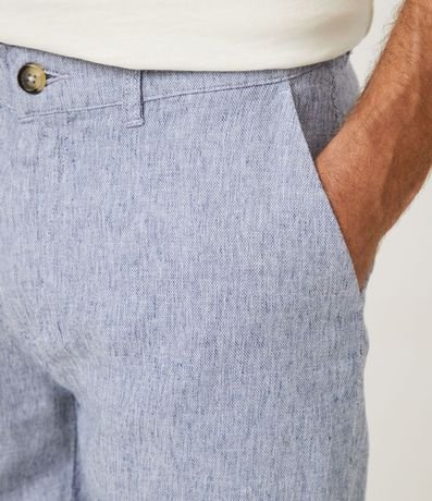 Bermuda Slim Texturizada en Lino con Algodón 4