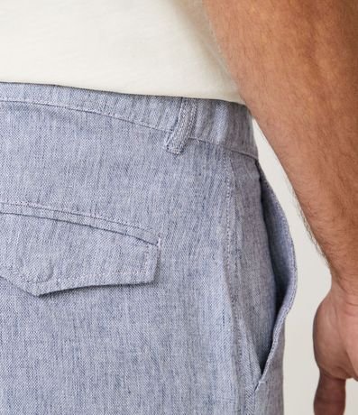 Bermuda Slim Texturizada en Lino con Algodón 5