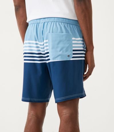 Bermuda con Cinturilla Elástica y Estampado en Rayas 3