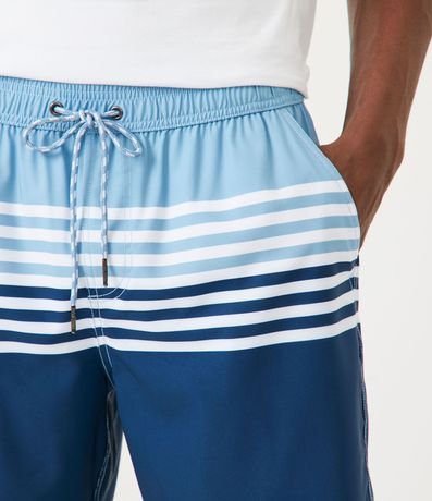 Bermuda con Cinturilla Elástica y Estampado en Rayas 4