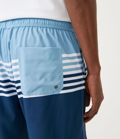 Bermuda con Cinturilla Elástica y Estampado en Rayas 5