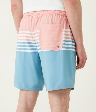 Bermuda con Cinturilla Elástica y Estampado en Rayas 3
