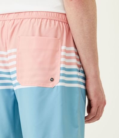 Bermuda con Cinturilla Elástica y Estampado en Rayas 5