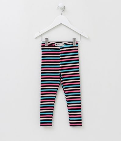 Pantalón Legging Infantil en Algodón Rayada - Talle 1 a 5 años 1