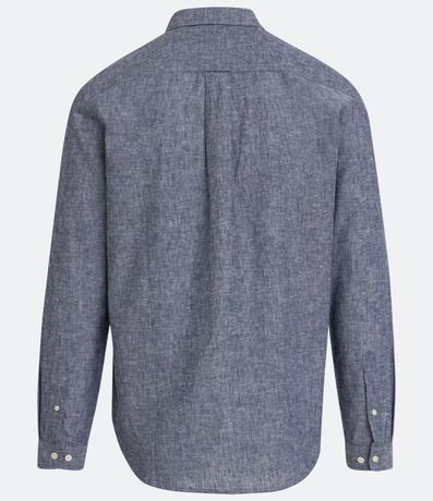 Camisa Comfort en Lino con 02 Pequeños Bolsillos Delanteros 7