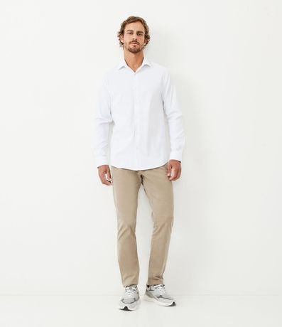 Camisa en Algodón Dobby con Manga Larga 2