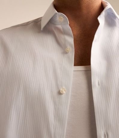 Camisa en Algodón Dobby con Manga Larga 5