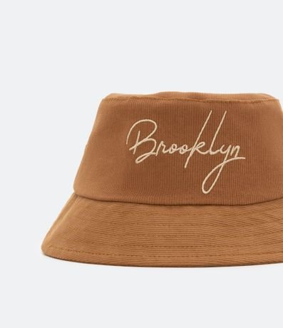 Sombrero Bucket con Lettering Brooklyn 3